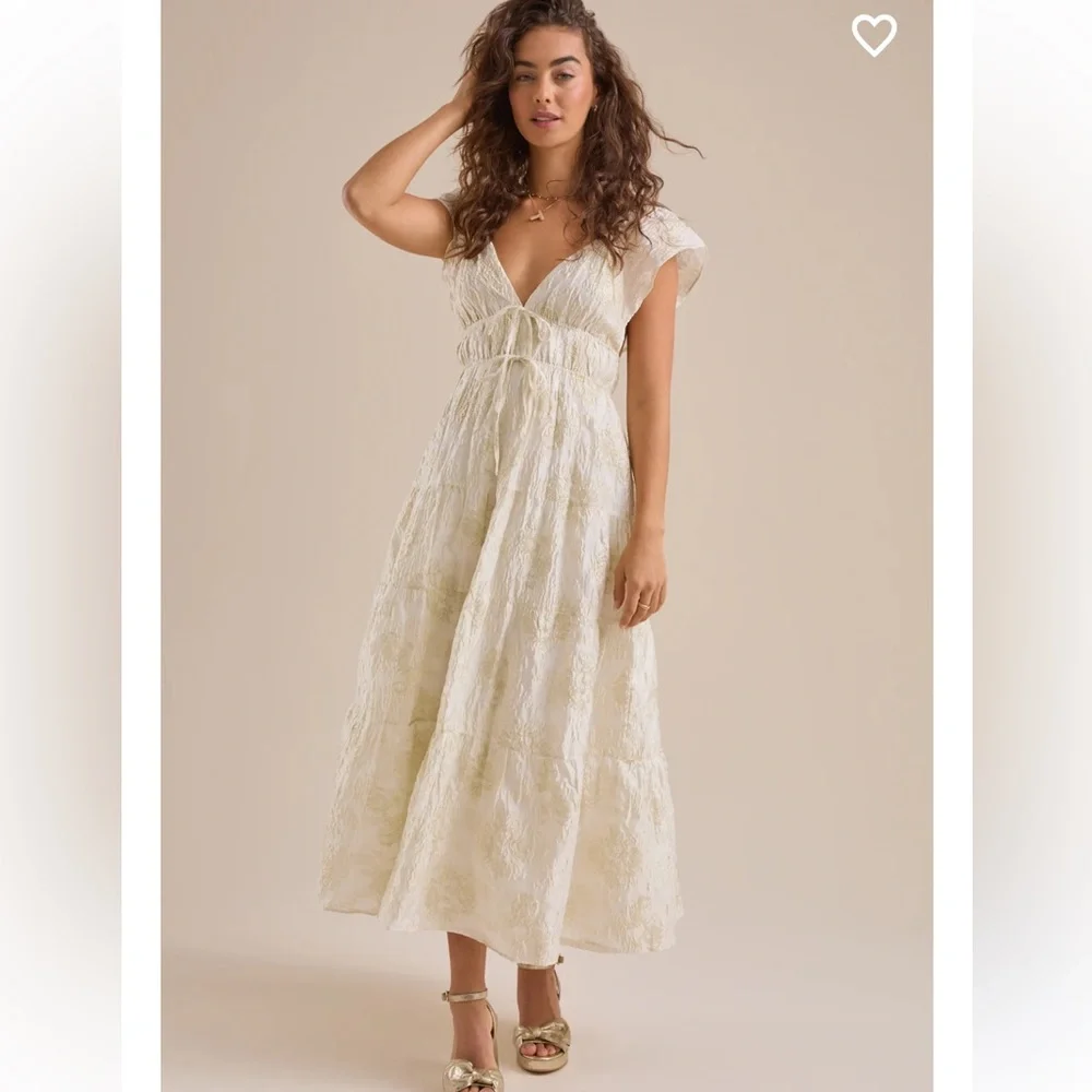 Altar’d State New with Tags Athena Shimmer Maxi Dress